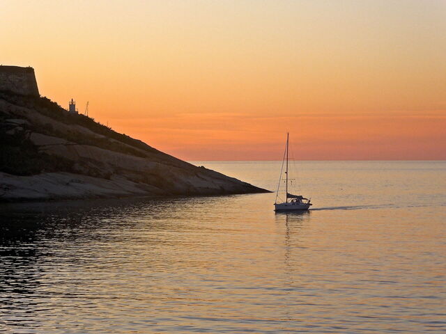 Coucher de soleil à Calvi