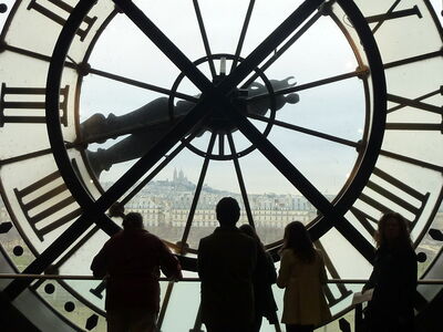 Vue depuis l'horloge, Musée d'Orsay