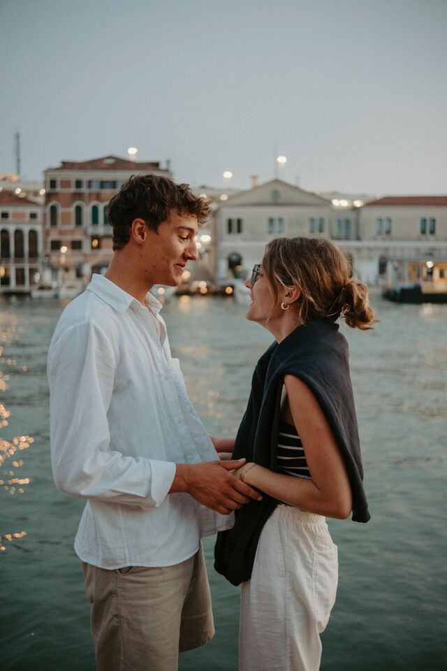 Un couple à Venise