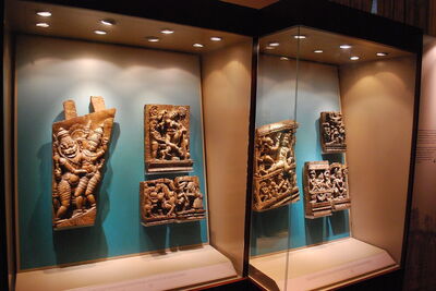 Sculptures indiennes au Musée d'art asiatique de Corfou