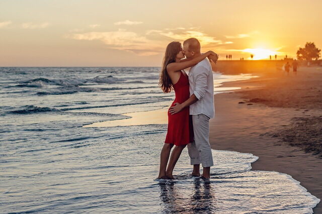 couple sur une plage