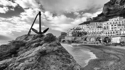 La plage d'Atrani