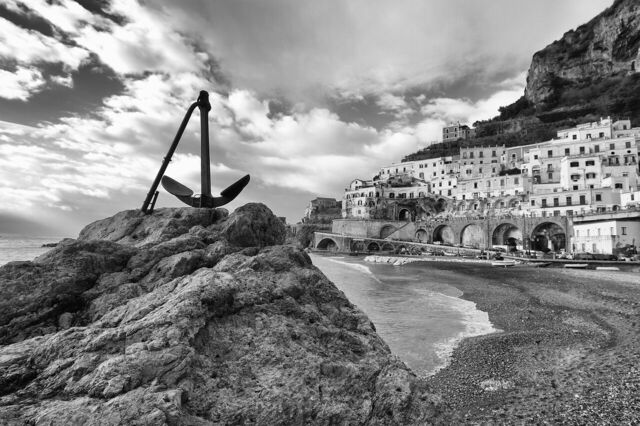 La plage d'Atrani