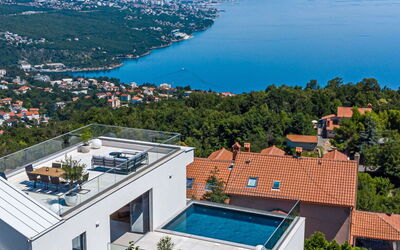 Vue du ciel d'Opatija