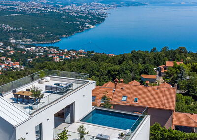 Vue du ciel d'Opatija