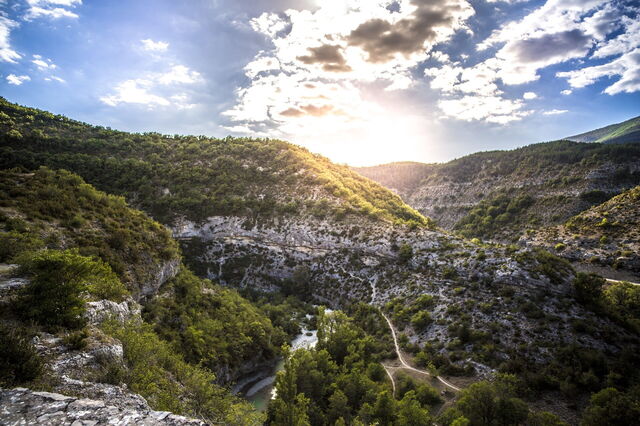 Vue sur les gorges du Verdon
