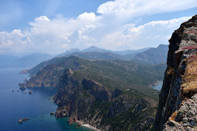Vues sur la montagne en Corse