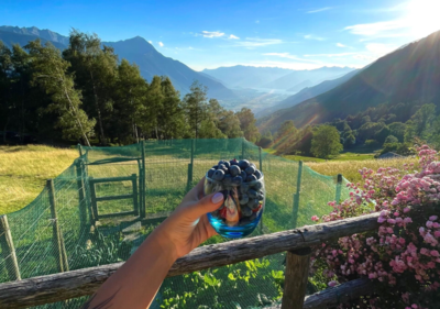 Vue sur le lac Baita
