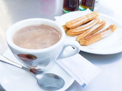 chocolat chaud avec churros