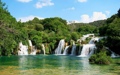 Une cascade à Krka