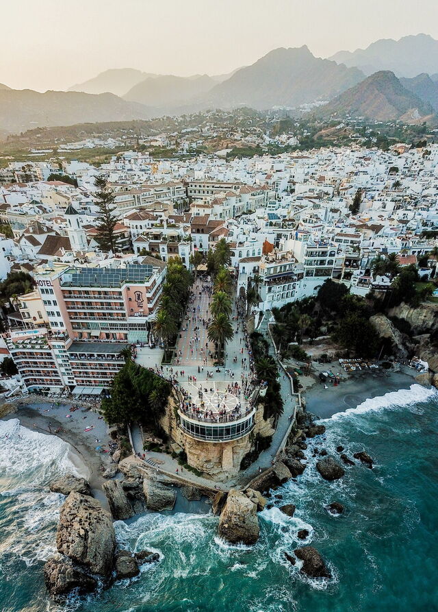 Coucher de soleil sur Nerja