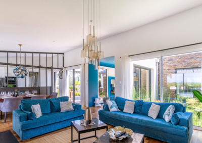 Indigo-vue Mer, salon