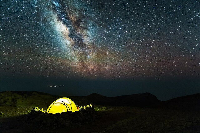 Montagnes Blanches, Nuit