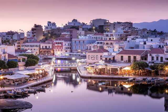 Lac Voulimeni, coucher de soleil