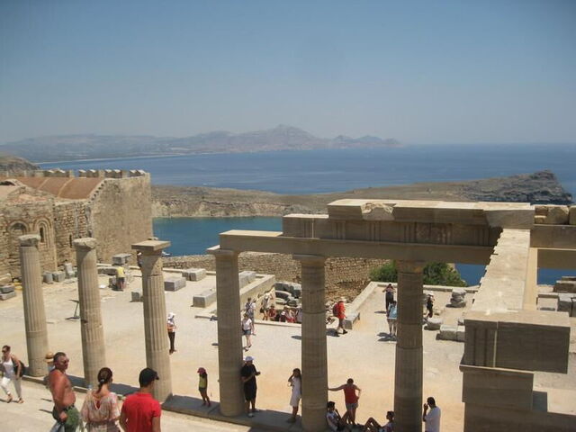 Vue de l'Acropole de Lindos