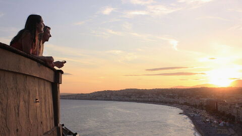 Vues sur Nice au coucher du soleil