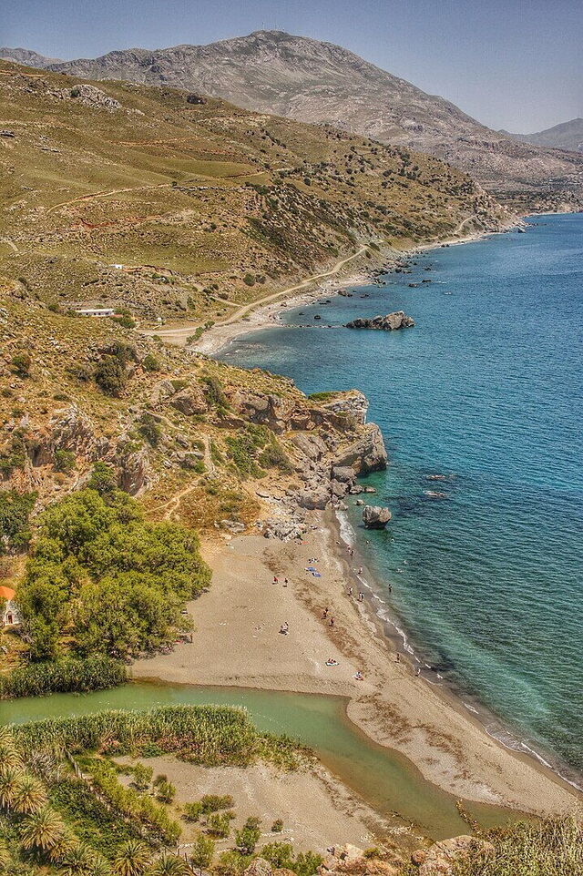 Plage de Preveli, côte