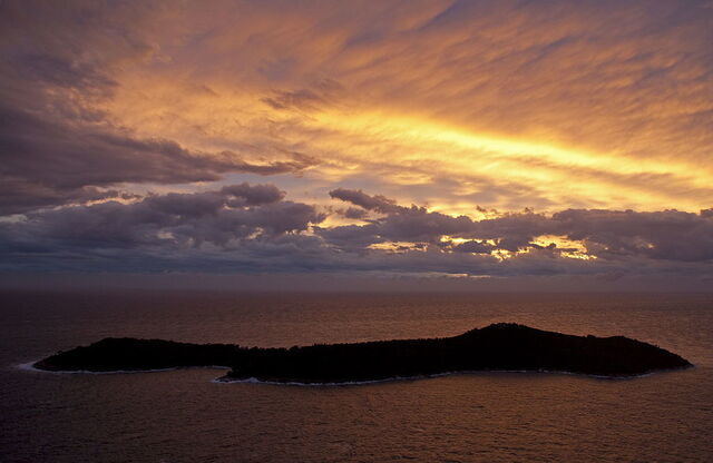 Lokrum crépuscule