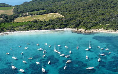 Bateaux en mer à Porquerolles