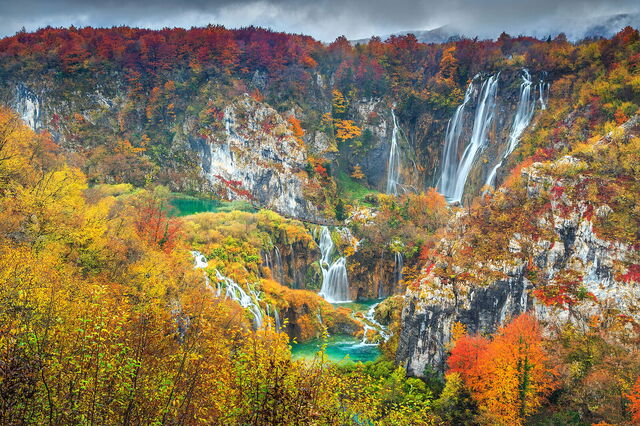 Parc national de Plitvice, Croatie, novembre