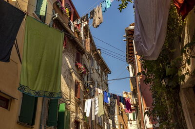 Cordes à linge à Rovinj