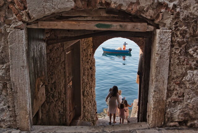 Escaliers vers la mer, Rovinj