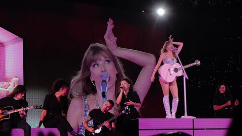 Taylor Swift sur la tournée Eras à Inglewood