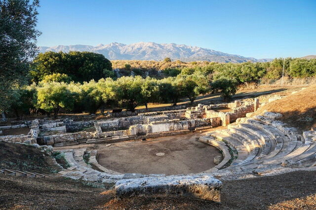 Un amphithéâtre en Crète