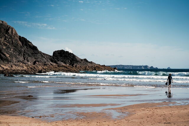 Sur la côte en Bretagne