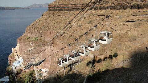 Santorini téléphérique, Greece