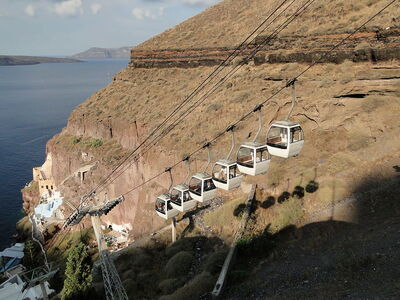Santorini téléphérique, Greece