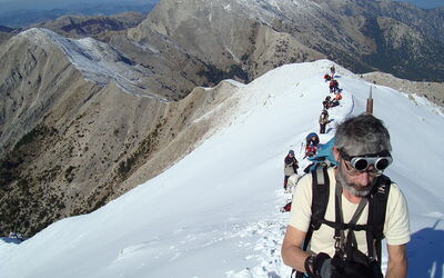 Montée sur le mont Taygetos