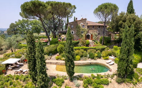 Villa Le Corti: Arbuste, Jardin, Paysage, Aménagement Paysager, Biens, Jardin Botanique, Parc, Cour, Villa