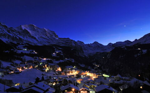 Wengen 59: Ciel, Montagne, Atmosphère, La Nature, Bleu Azur, Neige, Paysage Naturel, Pente, Éclairage, Montagnes
