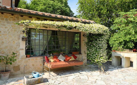 Oasis: Plante, Bâtiment, Propriété, Fenêtre, Table, Ombre, Arbre, Maison, Ciel, Architecture
