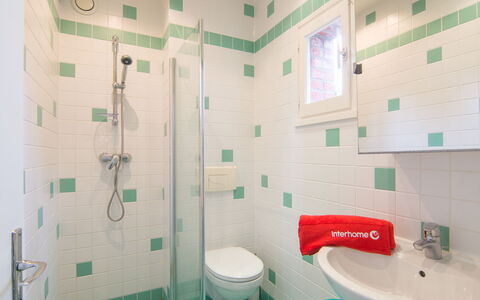 Petit Acacia: Luminaire Plomberie, Propriété, Tete De Douche, Vert, Évier, Salle De Bains, Douche, Robinet, Bleu, Bâtiment