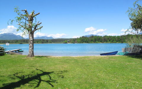 Seehaus Blue Faak: Plan D'Eau, Paysage Naturel, La Nature, L'Eau, Rive, Propriété, Lac, Ciel, Vert, Environnement Naturel