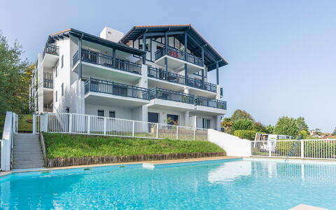 Guethary 107: Biens, Appartement, Piscine, Ombre, Recours, Balcon, Villa, Hôtel, Aménagement Paysager, Manoir