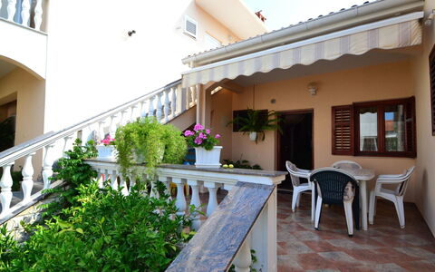 Dević: Plante, Fleur, Bâtiment, Fenêtre, Meubles, Pot De Fleur, Table, Chaise, Ciel, Architecture