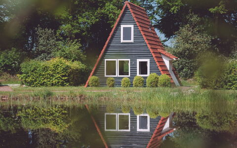 Eigen Wijze: L'Eau, Plante, Fenêtre, Bâtiment, Paysage Naturel, Bois, Chalet, Herbe, Arbre, Lac