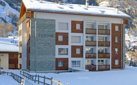 Cervin: Neige, L'Hiver, Propriété, Bâtiment, Maison, Domicile, Immobilier, Façade, Toit, Architecture