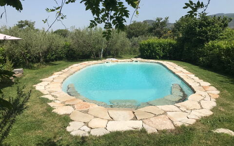Villa Eleonora: Piscine, Arrière-Cour, Jardin, Caractéristique De L'Eau, Dalle, Aménagement Paysager, Mobilier De Jardin