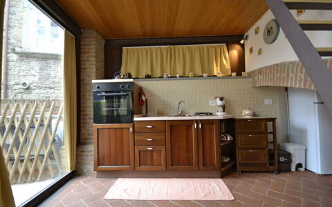 Appartamento Passerini: Propriété, Pièce, Bâtiment, Meubles, Cuisine, Maison, Immobilier, Cabinetry, Comptoir, Domicile