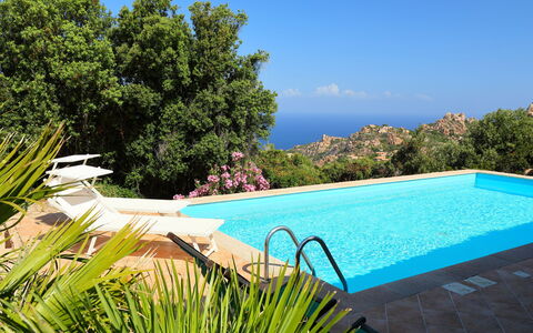Petra Rossa: Piscine, Propriété, Paysage Naturel, Herbe, Immobilier, Maison, Bleu Azur, Loisir, Vacances, Villa