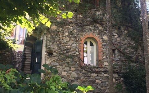 Villa Ghis - Sleeps 16: Végétation, Maison, Mur, Feuille, Arbre, Plante, Bâtiment, Chalet, Architecture, Cambre