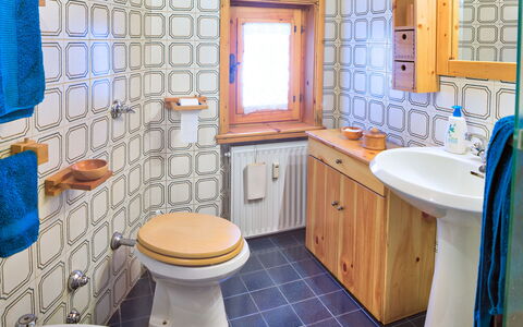 The Twins Apartment - Champoluc: Salle De Bains, Propriété, Pièce, Bleu, Design Intérieur, Tuile, Maison, Siège De Toilette, Immobilier, Sol
