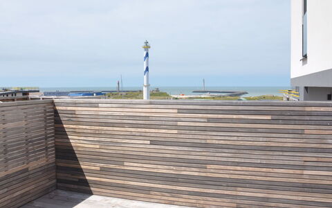 Havenzicht with Parking: Ciel, Mer, Boardwalk, Passerelle, Architecture, Ligne, Mur, Vacances, Océan, Toit