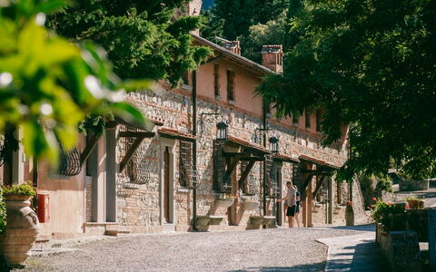 Fattoria Fronzano: Ciel, Propriété, Plante, Bâtiment, Bleu Azur, Surface De La Route, Arbre, Ombre, Montagne, Zone Rurale