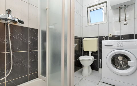 Ruža: Buanderie, Luminaire Plomberie, Sécheuse, Douche, Siège De Toilette, Salle De Bains, Toilette, Tete De Douche, Machine À Laver