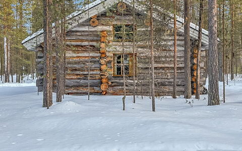 Rukanlumous 1: Bois, L'Hiver, Neige, Gelé, Cabane En Rondins, Chalet, Cabane, Cabanon